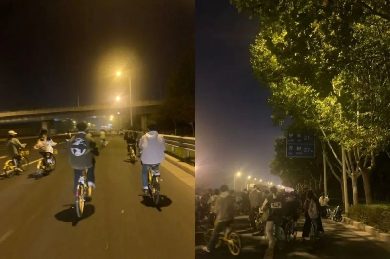 看丹观察丨“青春没有售价，夜骑开封拿下！”可别忘了安全第一！