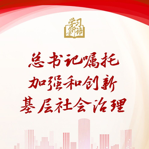 学习新语｜总书记嘱托加强和创新基层社会治理