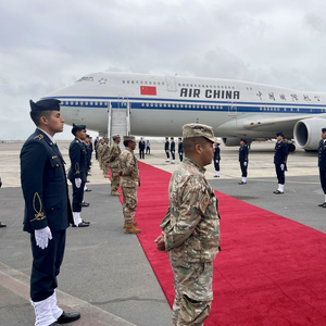 高清大图丨习近平主席乘专机离开利马