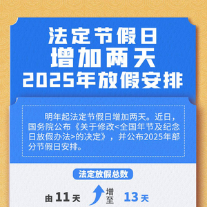 一图看懂2025年放假怎么放