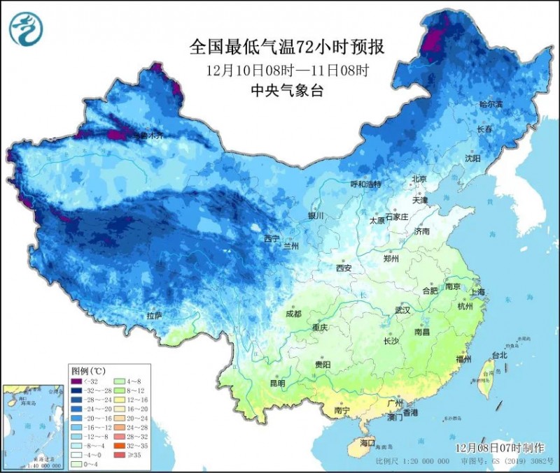 中央气象台：12月10日起较强冷空气将影响我国大部  北方降雪增多增强