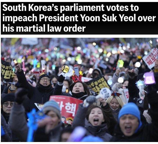 尹锡悦弹劾案通过后 韩国朝野党争转向新战场?