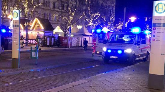 德国一节日市集发生车辆冲撞人群事件 死亡人数升至2人