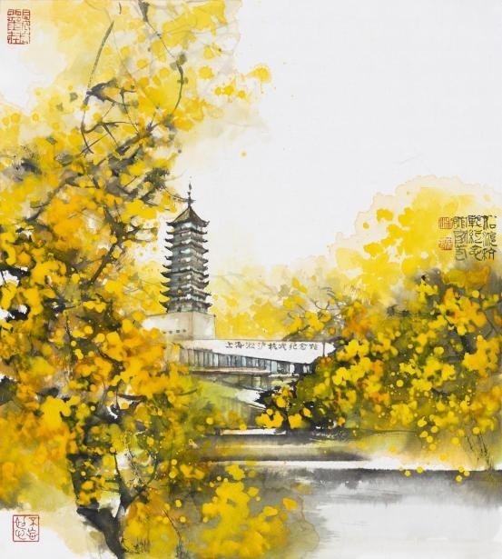 雄观江海 宝山意象――汪家芳水墨绘画作品展在沪开展