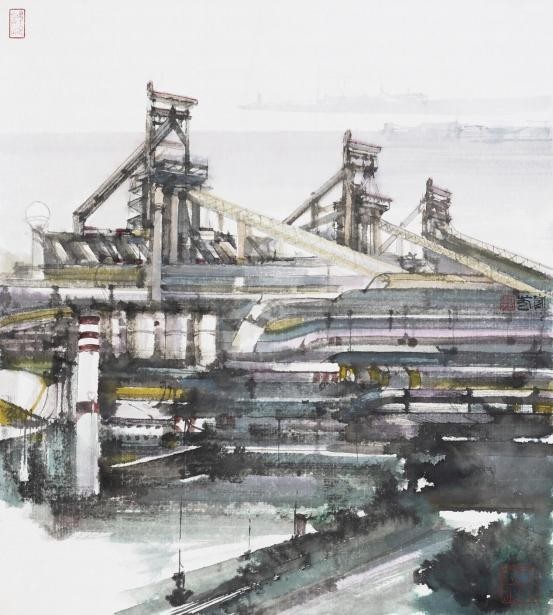 雄观江海 宝山意象――汪家芳水墨绘画作品展在沪开展