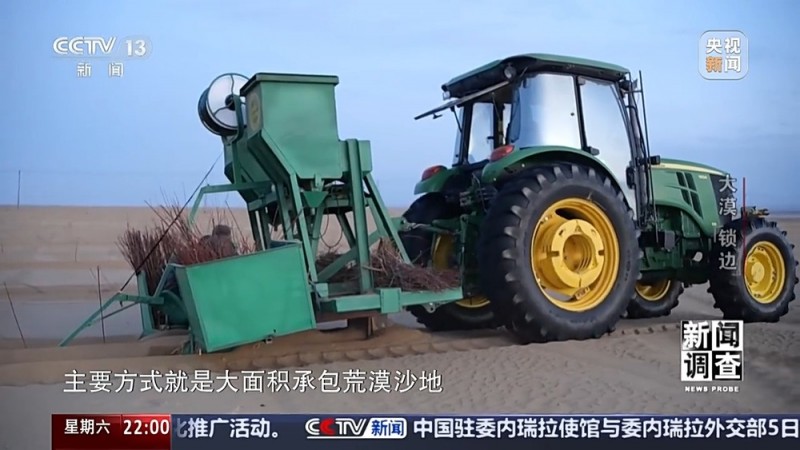 新闻调查丨如何给沙漠“锁边”？他们用双手筑起绿色屏障