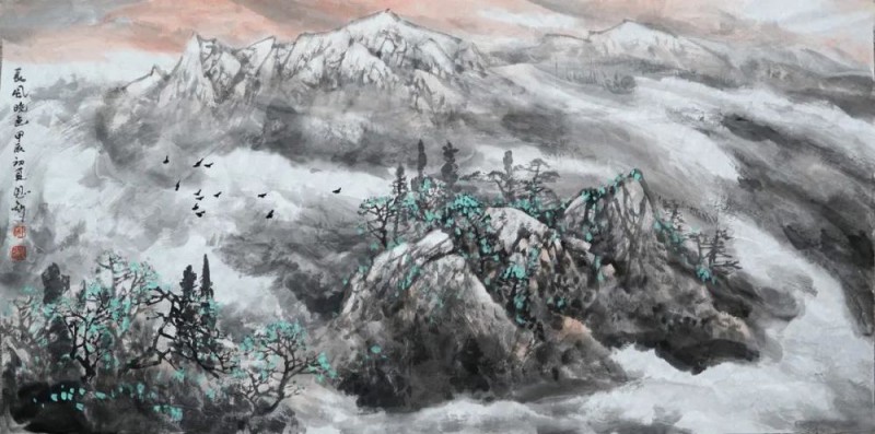 师恩钊山水画新作“四感”
