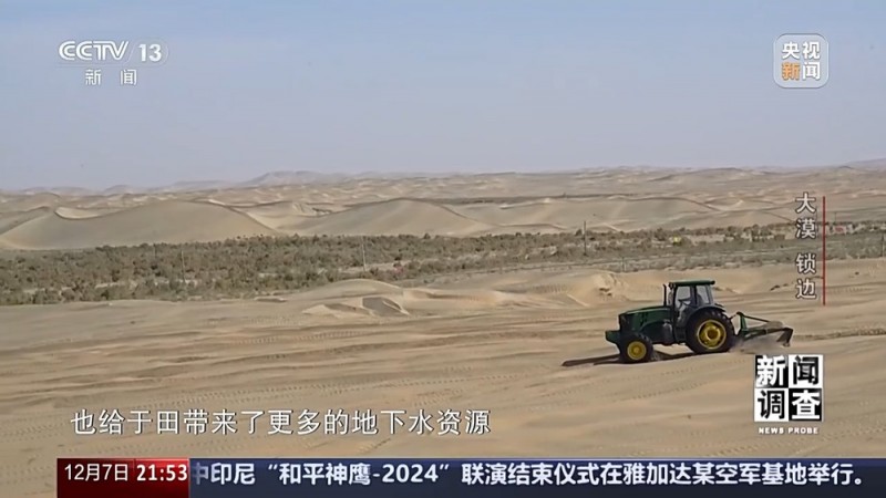 新闻调查丨如何给沙漠“锁边”？他们用双手筑起绿色屏障