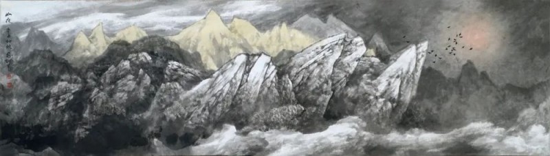师恩钊山水画新作“四感”