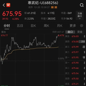 近3万股民嗨了！股价飙涨到675元，市值突破2800亿元，南昌首富陈天石身家跟着暴涨至800亿元！