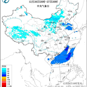 中央气象台：冷空气继续影响中东部地区 西藏南部等地将有强降雪
