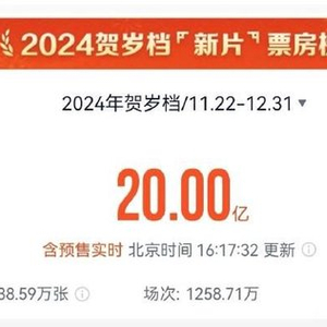 2024年贺岁档电影票房破20亿