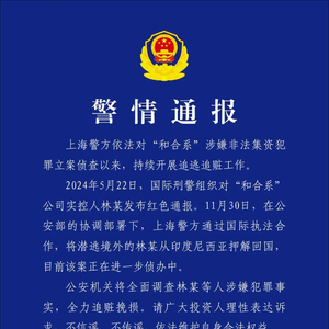 涉嫌非法集资 “和合系”实控人林某被押解回国