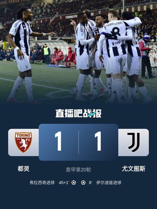 火爆德比!尤文1-1都灵赛季第12平 两队数次冲突双方主帅均染红