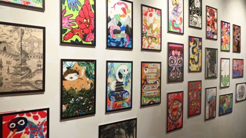 “灵蛇启元，对‘画’千年”――2024年青少年生肖绘画大赛颁奖典礼暨优秀作品展开幕式在韩美林艺术馆举行