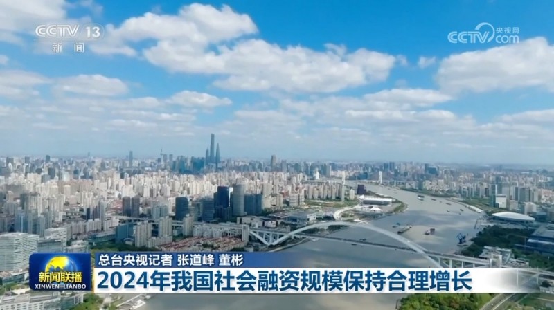 【开创高质量发展新局面】2024年我国社会融资规模保持合理增长