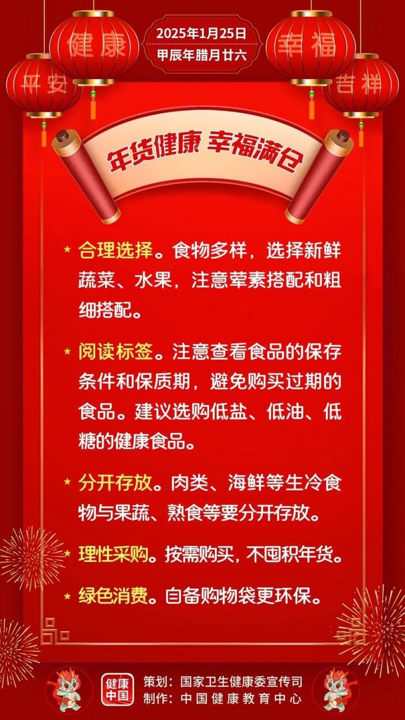 年货健康，幸福满仓【健康幸福过大年】
