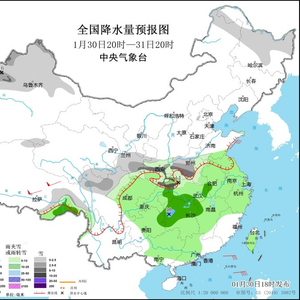 中东部地区有较大范围雨雪过程  琼州海峡等海域有大雾