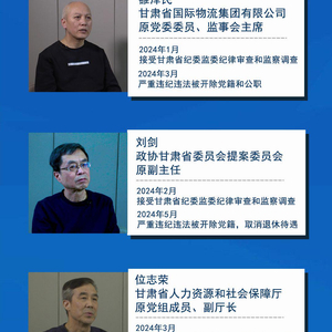 速看！2024甘肃“打虎”简报来了！