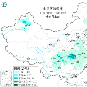 江汉西南地区东部等地有大雾 华北南部黄淮江南西部等地有霾天气