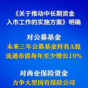 新华社权威快报丨中长期资金入市明确硬指标