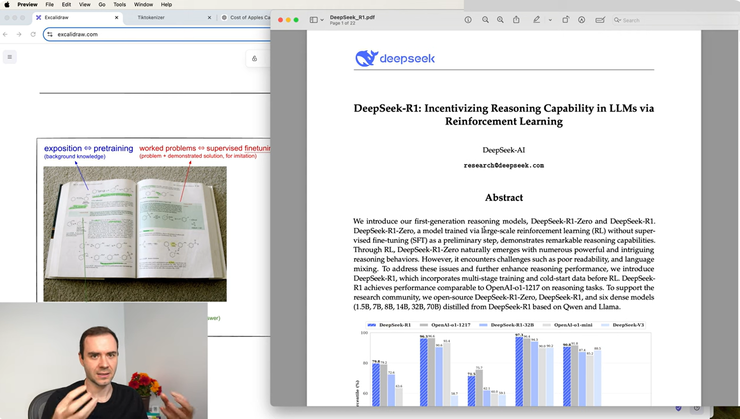 Andrej Karpathy 最新视频盛赞 DeepSeek：R1 正在发现人类思考的逻辑并进行复现