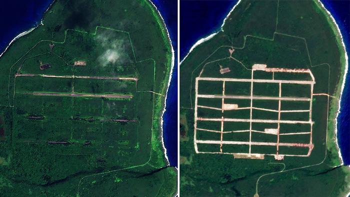 美国重启基地对抗中国,天宁岛二战机场修复初见雏形