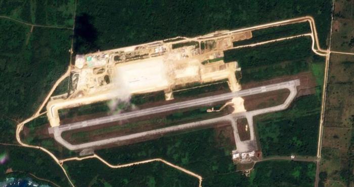 美国重启基地对抗中国,天宁岛二战机场修复初见雏形