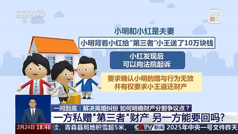 一问到底丨夫妻一方私赠“第三者”财产 另一方能要回吗？详解民法典