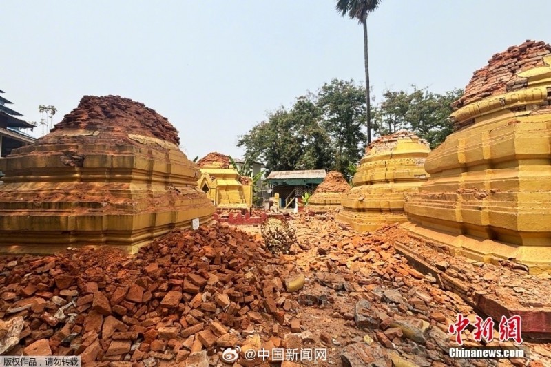 缅甸7.9级地震 首都内比都多处建筑倒塌