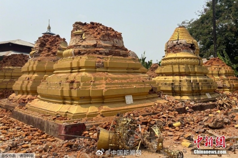 缅甸7.9级地震 首都内比都多处建筑倒塌