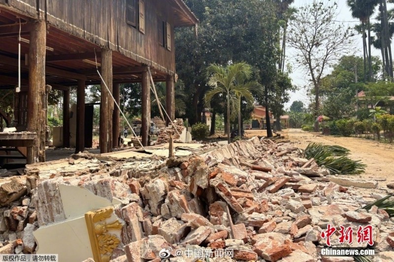 缅甸7.9级地震 首都内比都多处建筑倒塌