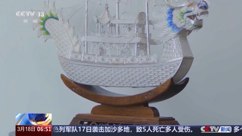 文化中国行丨非遗银花丝传承千年 看传统技艺如何做出国潮风