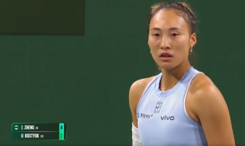 三连胜！郑钦文击败科斯秋克  晋级女单八强