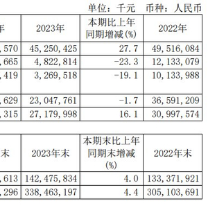 增收不增利，中芯国际2024年净利润同比降23.3%，拟不进行利润分配
