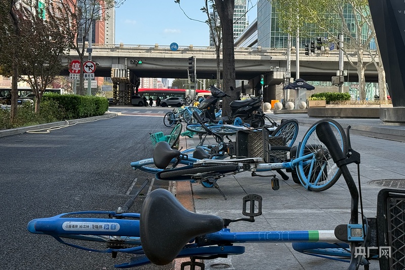 北京发布大风橙色预警：实拍朝阳区有树木倒伏、两轮电动车被风吹倒