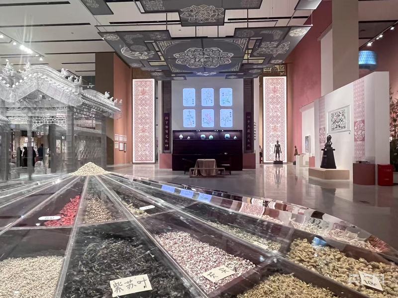 展示坐堂行医、中药炮制等场景  中医药非遗主题展演绎中医药的根与魂