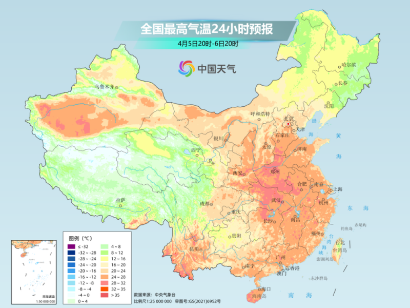 清明假期后 这些地方将热得如同常年6月