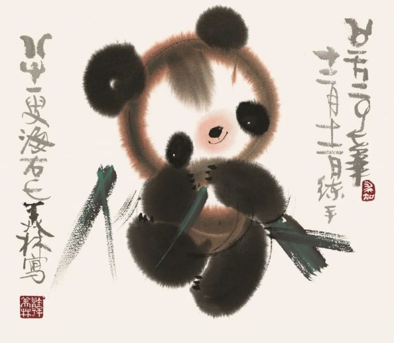 韩美林&成都，共同点亮熊猫艺术的星光