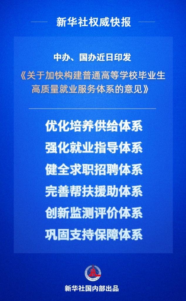 新华鲜报丨事关高校毕业生就业，这份意见作出部署
