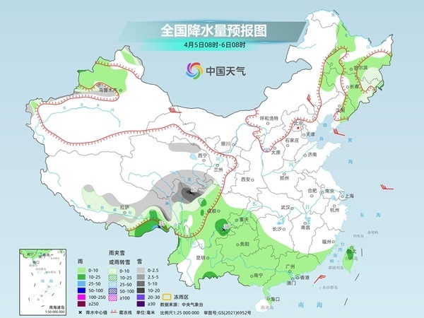 我国多地今天仍有明显降温 北晴南雨天气格局将持续