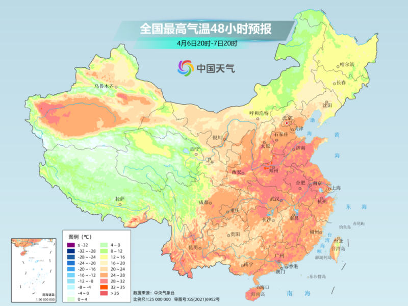 清明假期后 这些地方将热得如同常年6月
