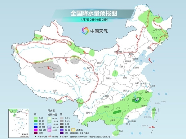 我国多地今天仍有明显降温 北晴南雨天气格局将持续