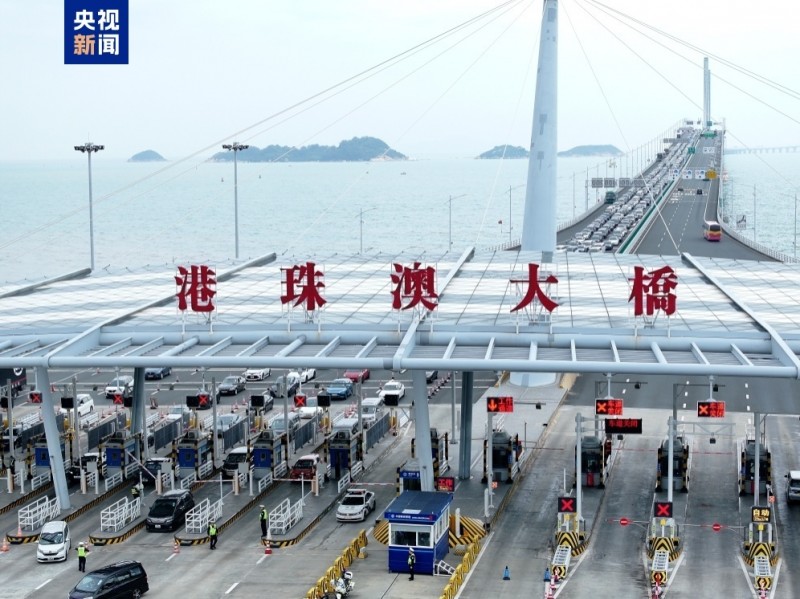 清明假期港珠澳大桥出入境客流车流同创历史同期新高