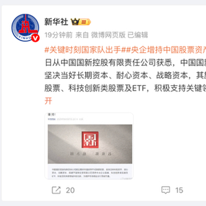 国家队出手！多方重磅发声
