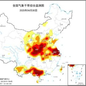 气象干旱黄色预警：陕西河南江苏广西等地部分地区特旱