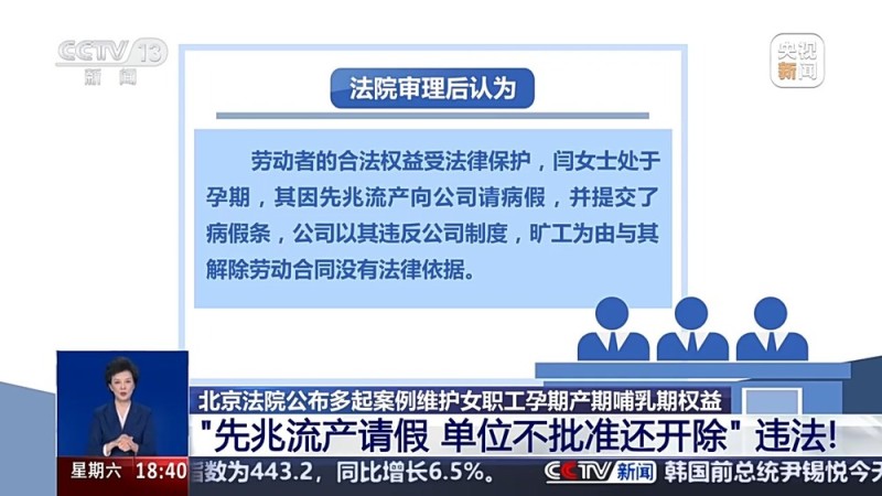 “先兆流产请假，单位不批准还开除” 法院认定：违法！