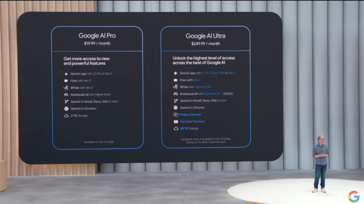 「抢跑」GPT-5！Google 发布最强 AI 全家桶，史上最贵 AI 会员定价 1800 元/月