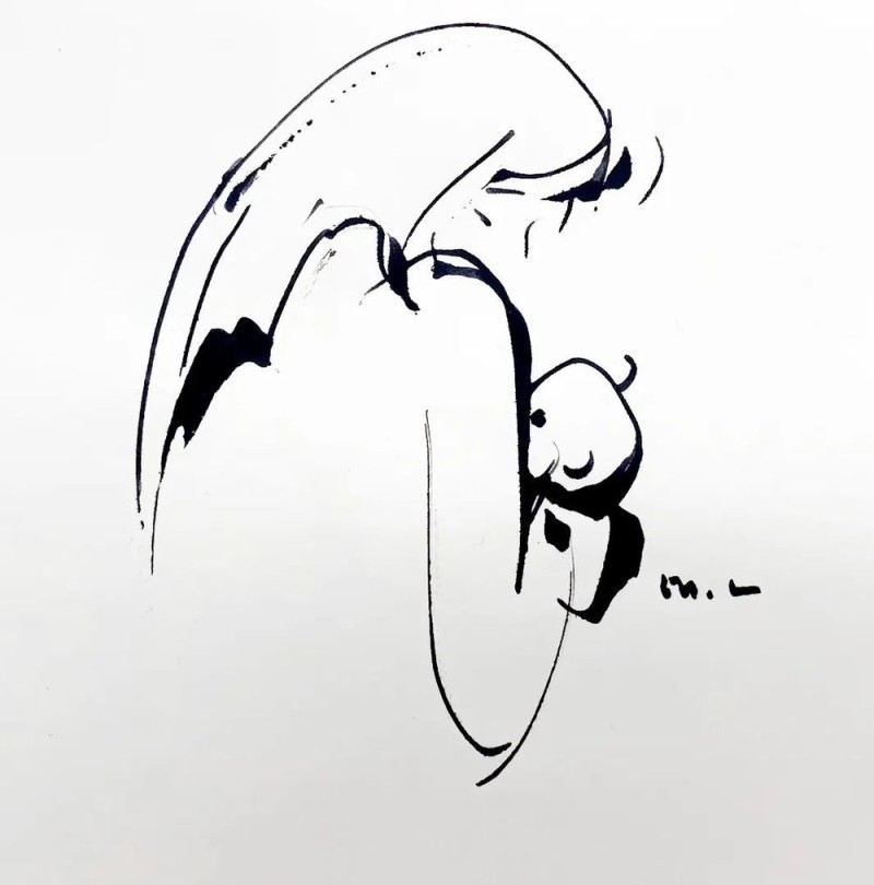 母亲节，看韩美林艺术长卷中的母爱深情