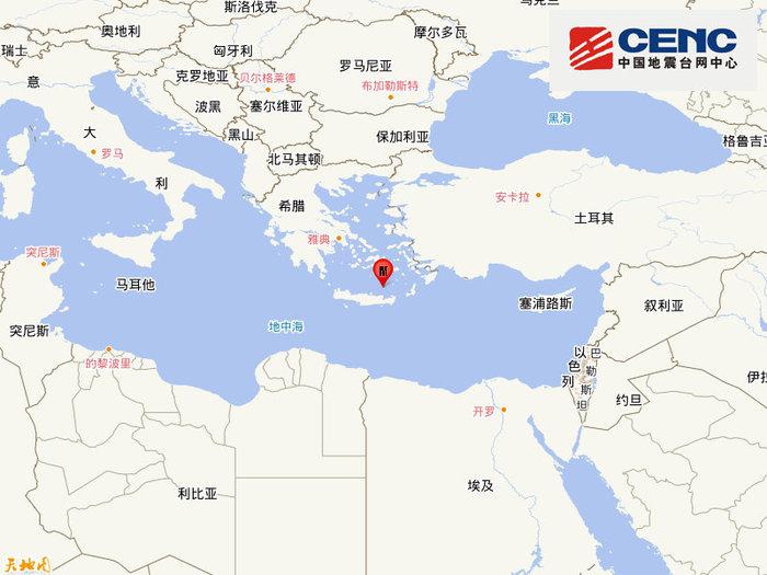 爱琴海发生6.2级地震，震源深度70千米